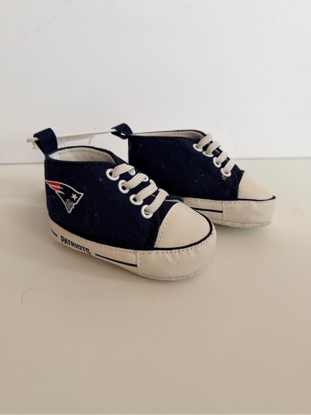 Infant Navy Canvas Patriots Crib Shoes